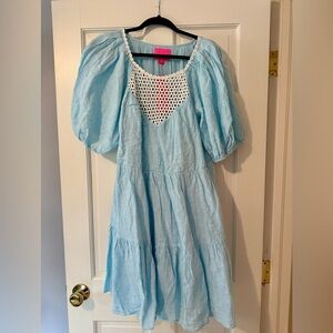 Lilly Pulitzer Charley Short Sleeve Linen Dress